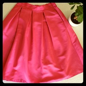 Pink A line skirt with pockets!